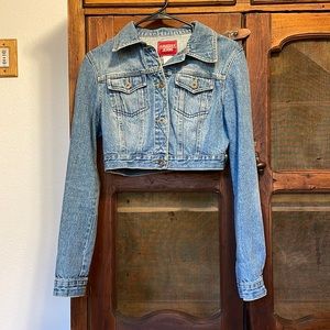 Vintage GUESS cropped denim jacket